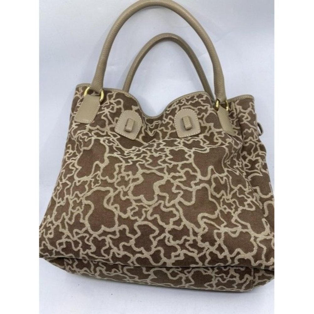 Tous Euc Beige Faux Fur Shoulder Bag - Picture 6 of 10